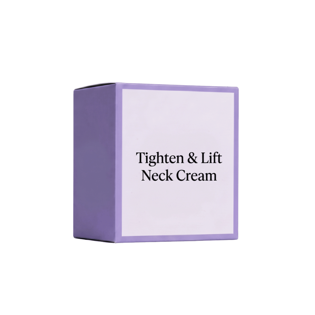 Tighten & Lift Neck Cream product packaging with elegant design and clear branding for beauty care.