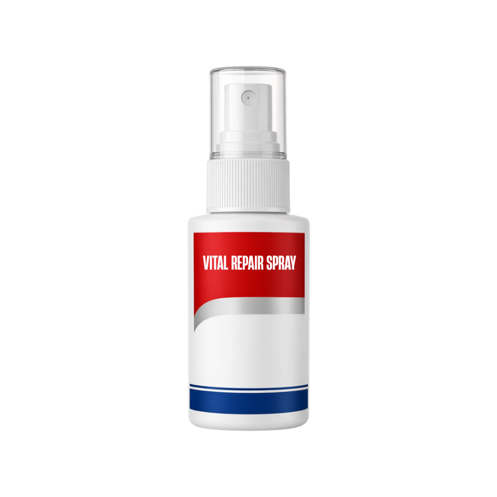 Vital Repair Spray bottle showcasing a lightweight skincare mist for refreshed and balanced skin.