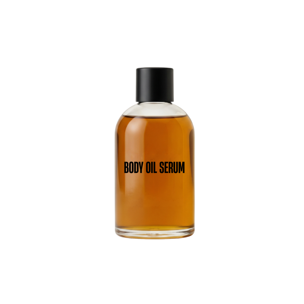 Bottle of Body Oil Serum for deep hydration and radiant skin.