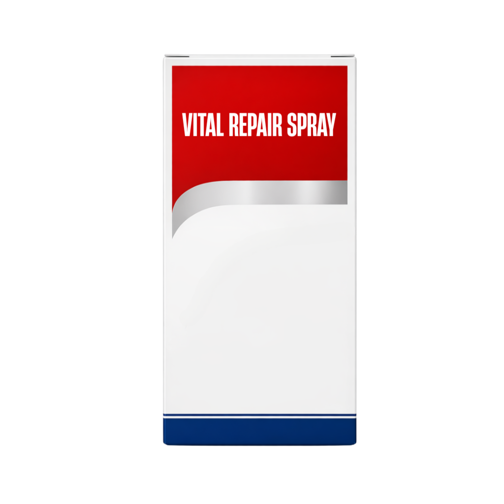 Vital Repair Spray packaging for a lightweight skincare mist that refreshes and hydrates the skin.
