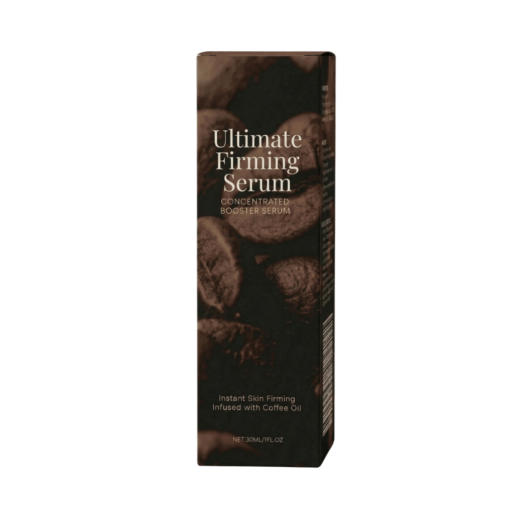Ultimate Firming Serum packaging featuring concentrated booster serum for instant skin firming.