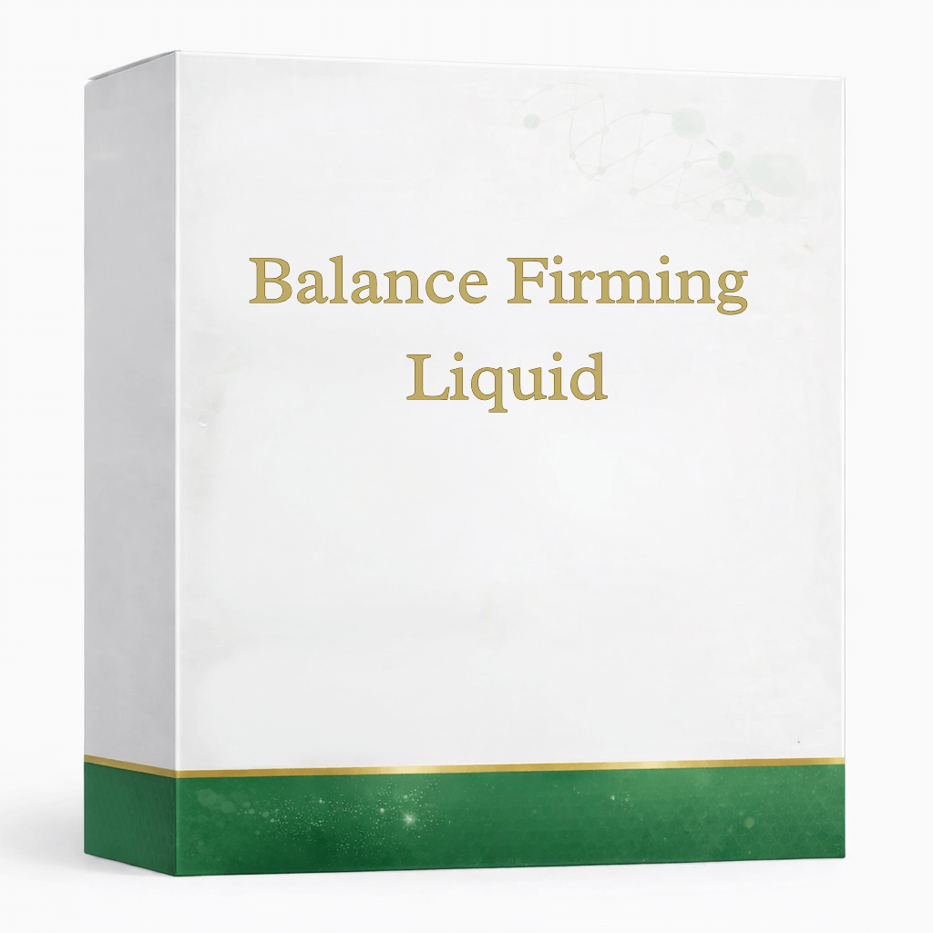 Premium Firming Liquid packaging with elegant design showcasing its firming benefits.
