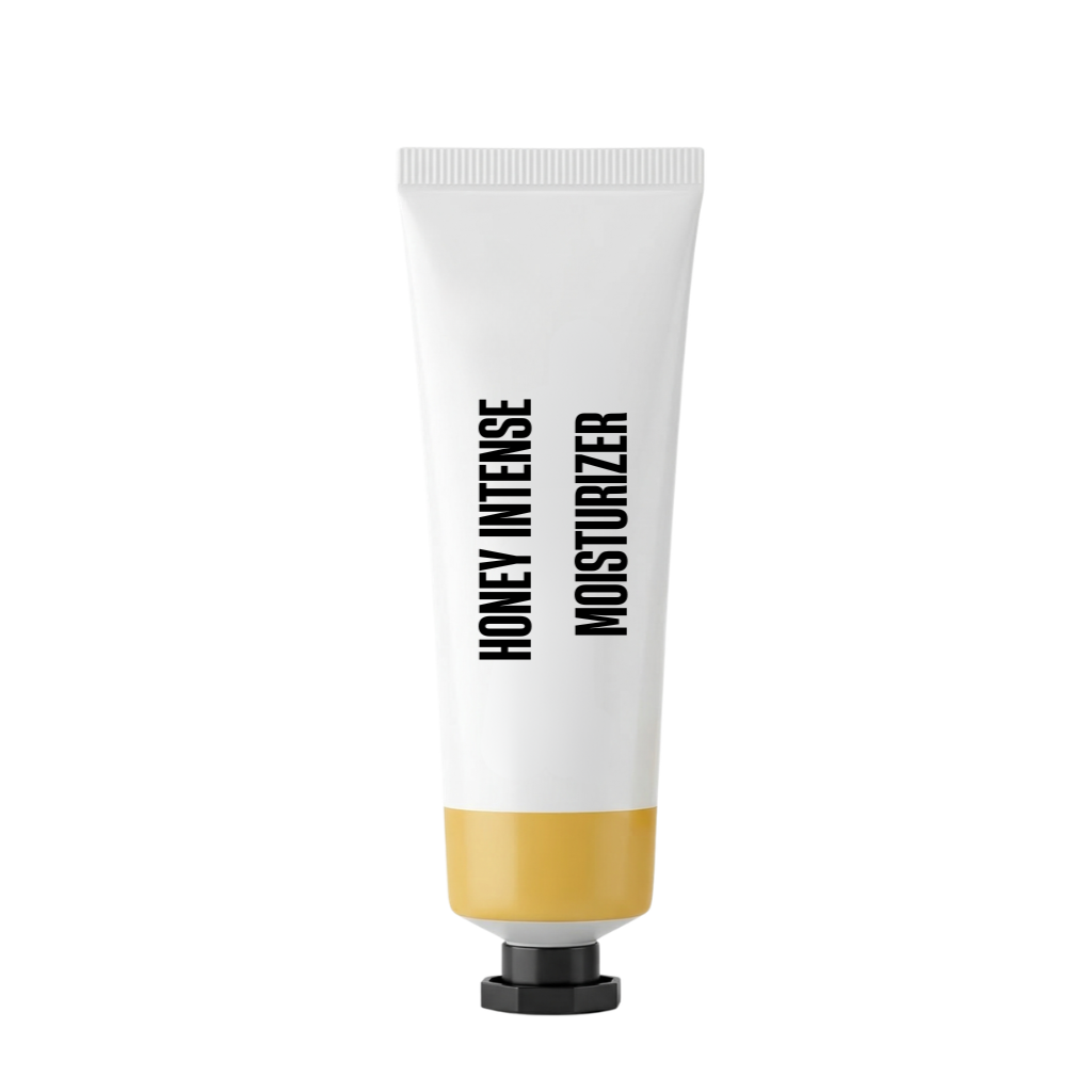 Honey Intense Moisturizer in a sleek tube, designed for deep hydration and nourishment of the skin.