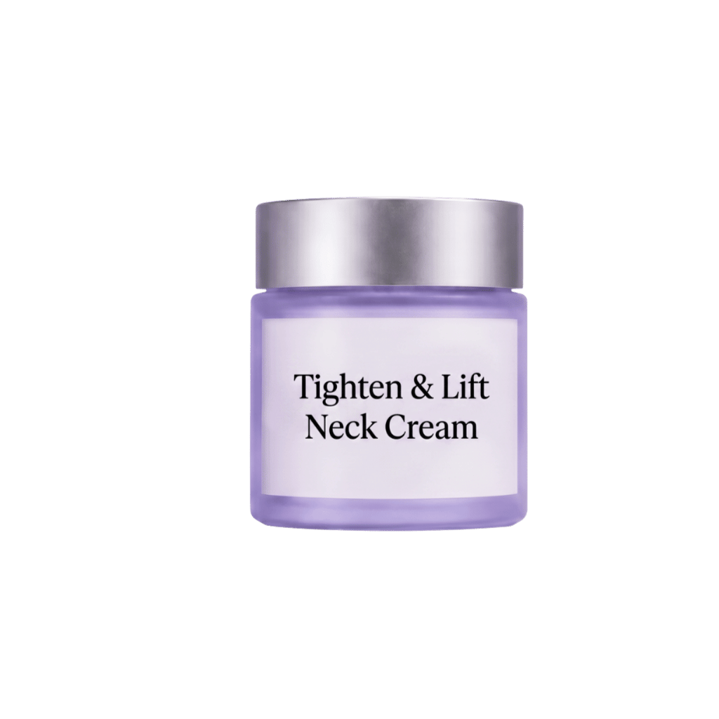 Tighten & Lift Neck Cream in a stylish jar designed for smoother, lifted neck appearance.