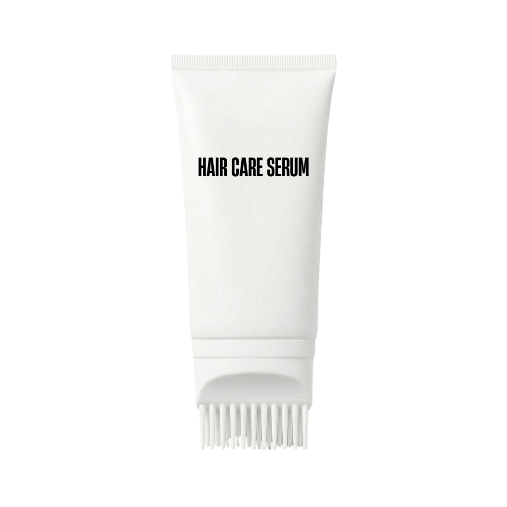 Ultra Hair Care Serum in a sleek white tube with a comb applicator for easy application