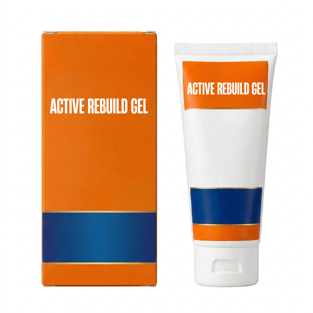 Active Rebuild Gel tube and box packaging for skincare routine.