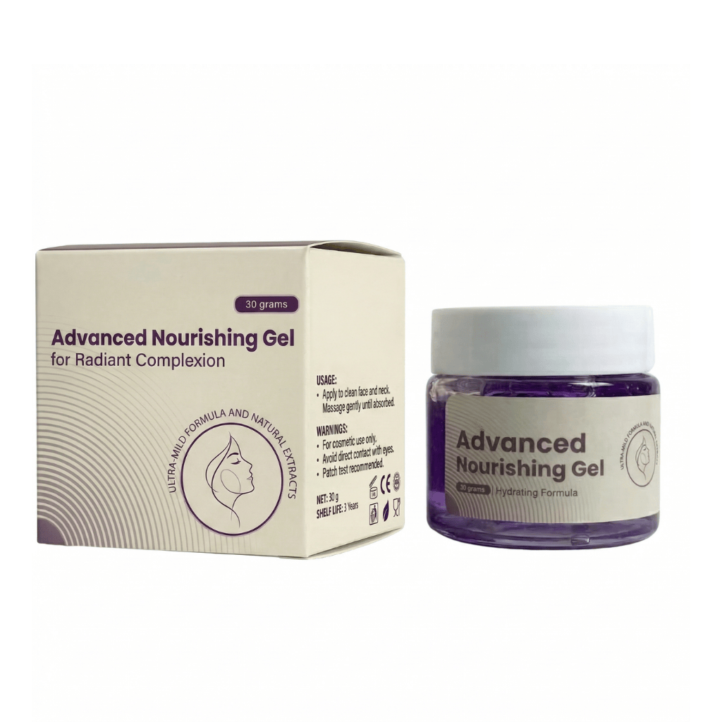 Daily Advanced Nourishing Gel in its packaging, designed for a smooth, healthy complexion.