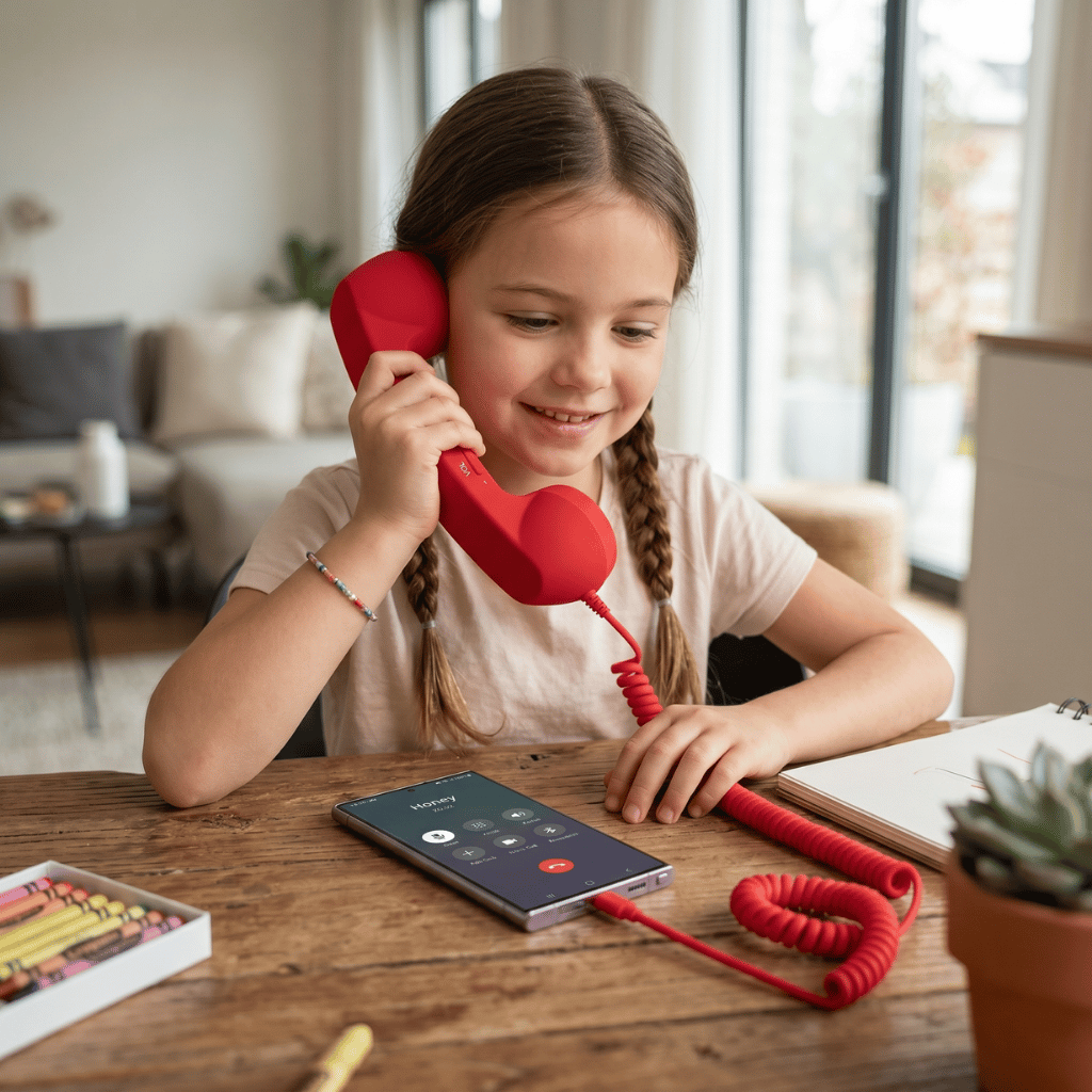 Retro telephone handset