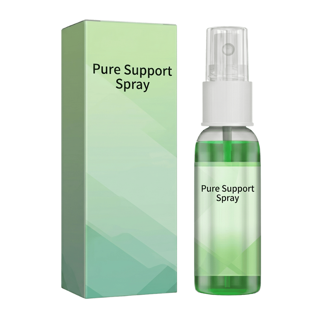 Pure Support Spray bottle and packaging for lightweight skin care mist.