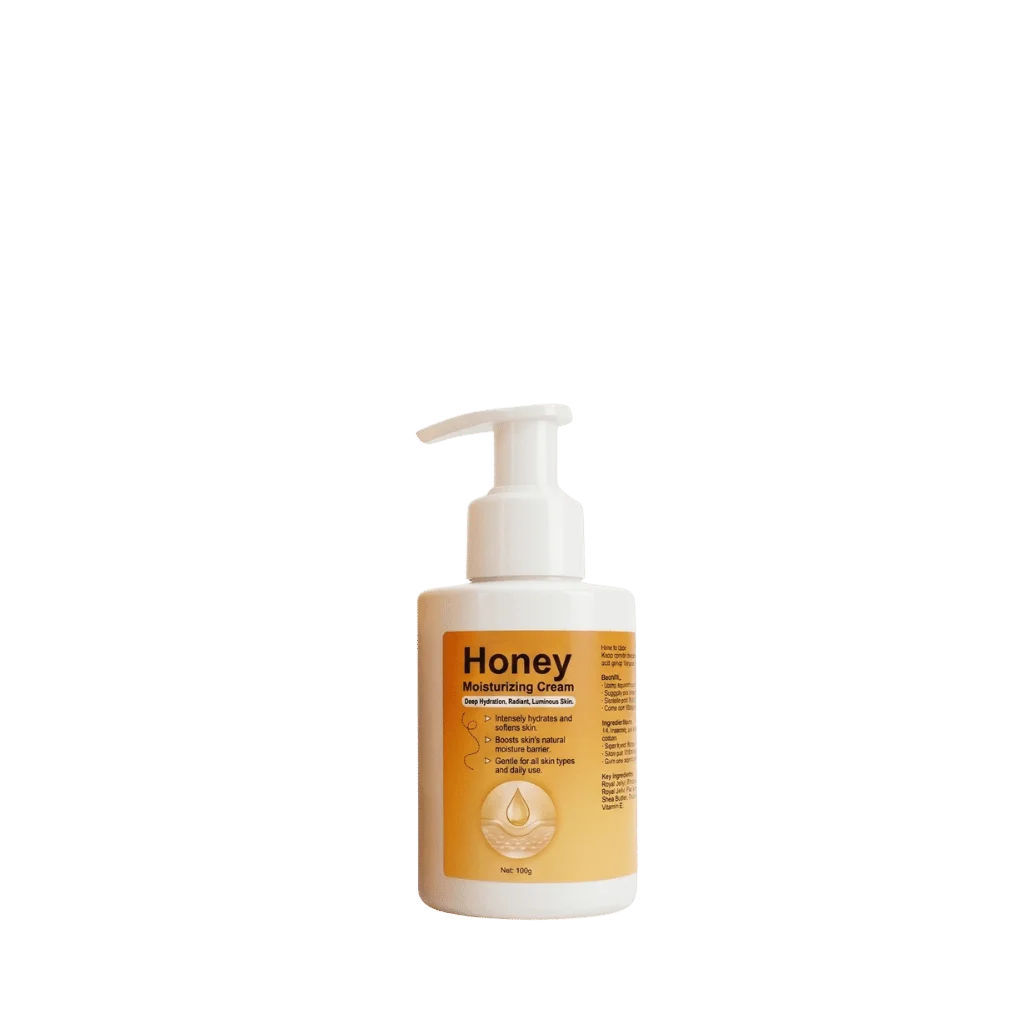 Elite Honey Moisturizing Cream bottle with pump, designed to nourish and hydrate skin effectively.