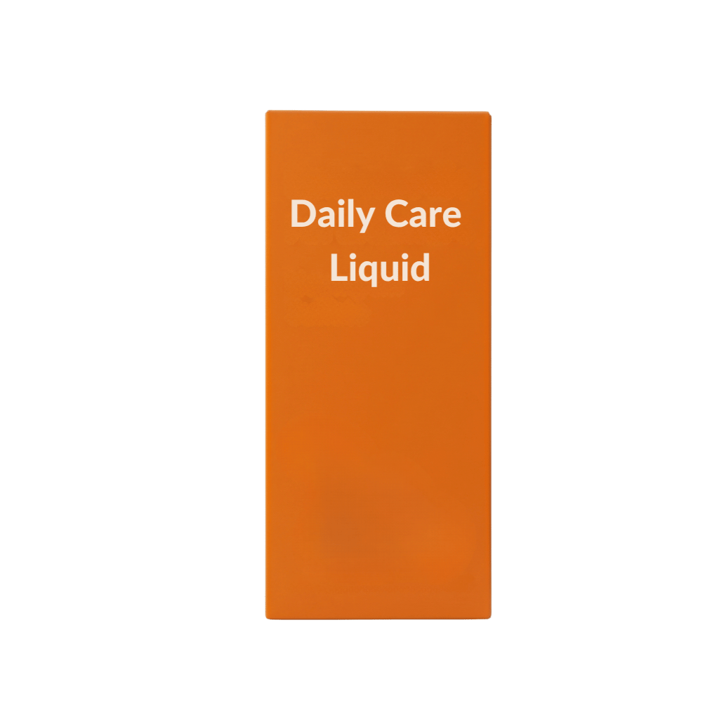 Daily Care Liquid product packaging for pet fur care, promoting softness and shine.