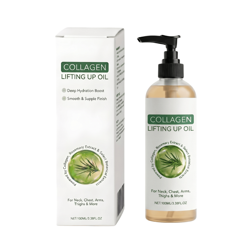 Collagen Lifting Up Oil bottle and box for deep hydration and smooth skin.