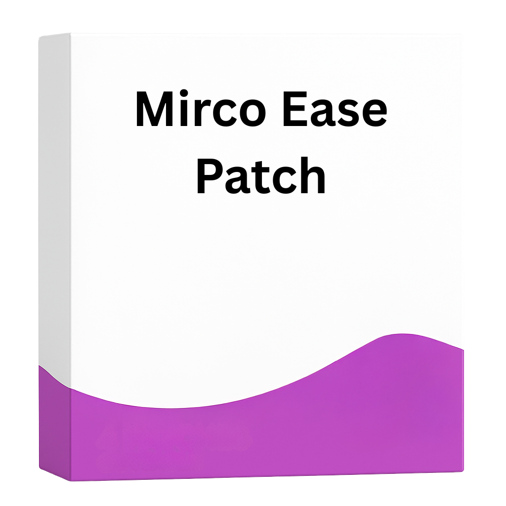 Luxe Micro Ease Patch box featuring a beauty-focused skincare solution for smoother, fresher looking legs.